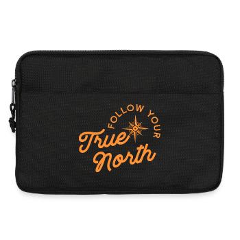 Citation inspirante du Nord en orange - Sacoche pour ordinateur portable 13 pouces - noir - Devant