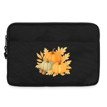  Herbstliche Kürbisse - Laptoptasche 13" - Schwarz - Vorne