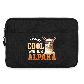 Éventail d’alpaga COOL COMME UN LAMA D’ALPAGA Drôle - Sacoche pour ordinateur portable 13 pouces - noir - Devant
