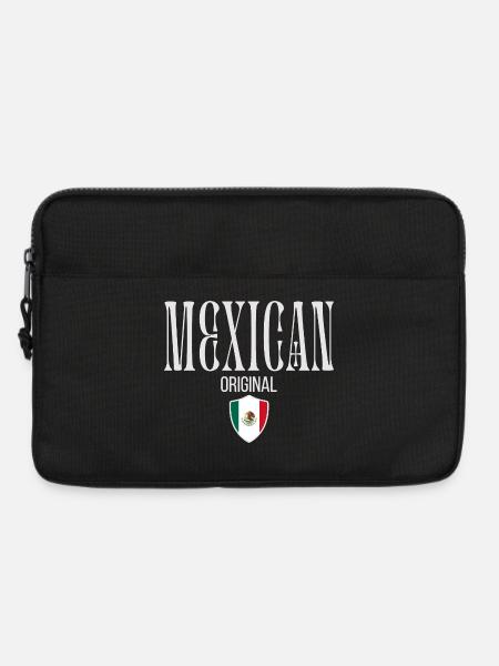 Original aus Mexiko, ich liebe Mexiko - Laptoptasche 13" - Schwarz