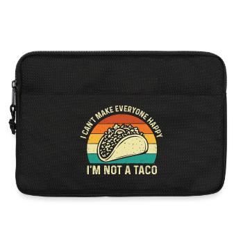 Je ne peux pas rendre tout le monde heureux Je ne suis pas un taco - Sacoche pour ordinateur portable 13 pouces - noir - Devant