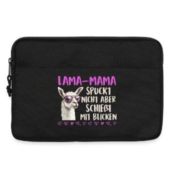 Bald Mama LAMA MAMA SPUCKT NICHT SCHIESST BLICKE - Laptoptasche 13" - Schwarz - Vorne
