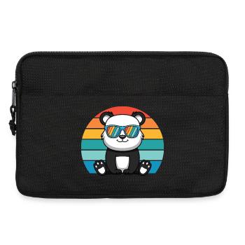Asian Panda Bear Retro Sunglasses Panda - Laptop bag 13" - black - Front