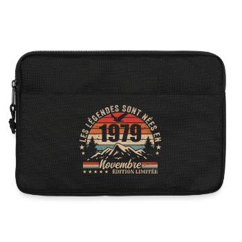 Genial seit November 1979 | November 1979 - Laptoptasche 13" - Schwarz - Vorne