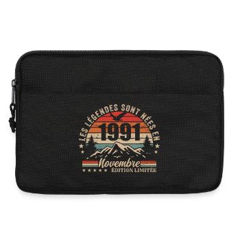 Genial seit November 1991 | November 1991 - Laptoptasche 13" - Schwarz - Vorne