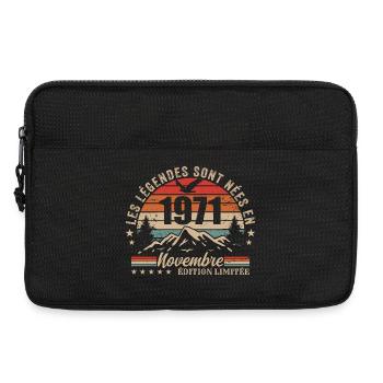 Awesome since November 1971 | November 1971 - Laptop bag 13" - black - Front