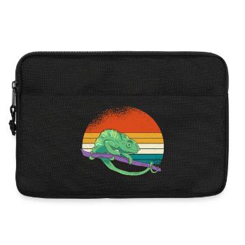 Caméléon du coucher de soleil - Sacoche pour ordinateur portable 13 pouces - noir - Devant