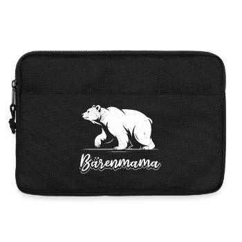 Werdende Mutter BÄRENMAMA Bald Mama Lustiges - Laptoptasche 13" - Schwarz - Vorne