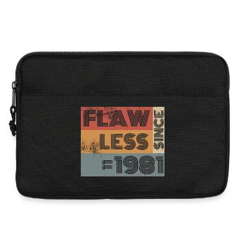 44. Geburtstag Flawless since 11/1981 - Laptoptasche 13" - Schwarz - Vorne