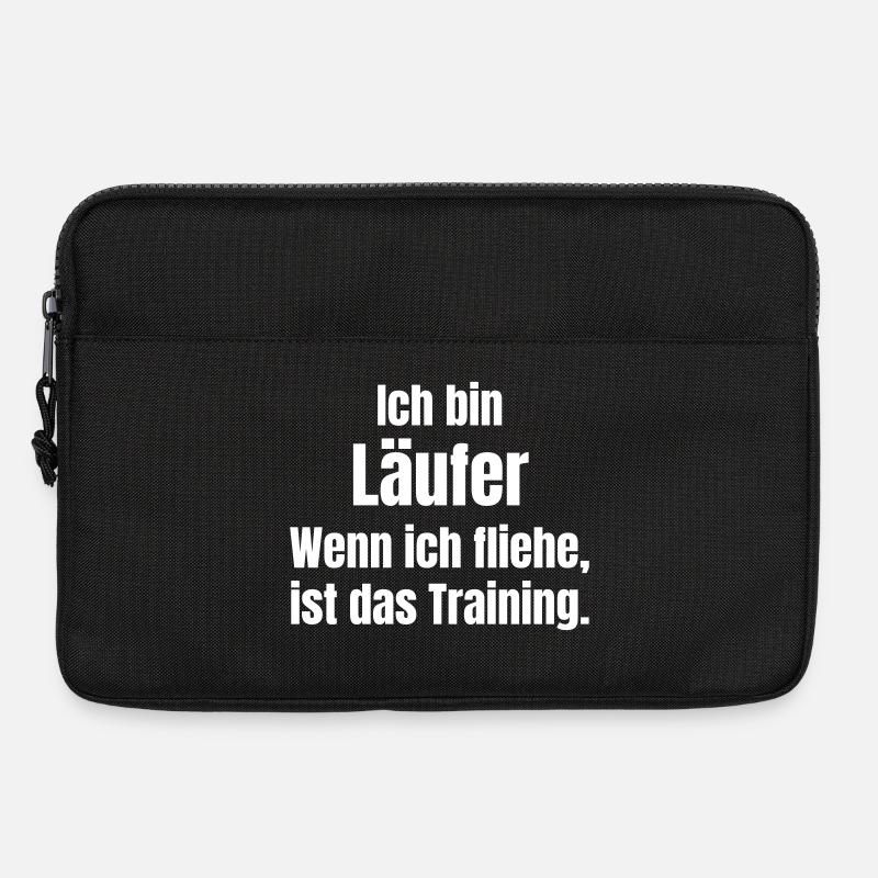 Ich bin Läufer Training Motivation - Laptoptasche 13" - Schwarz