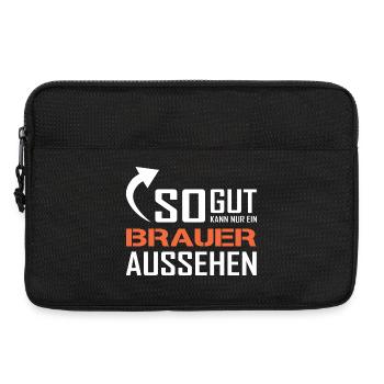 So gut kann nur ein Brauer aussehen - Laptoptasche 13" - Schwarz - Vorne