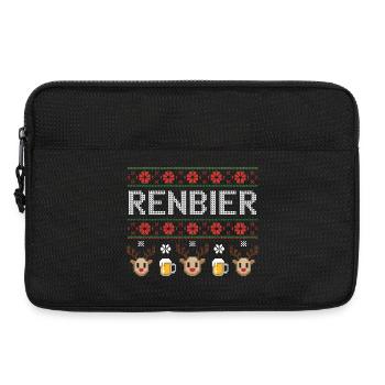 Reindeer Beer Festival Design - Laptop bag 13" - black - Front