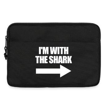 Déguisement de requin pour enfants – Parents : I’m with the Ha - Sacoche pour ordinateur portable 13 pouces - noir - Devant