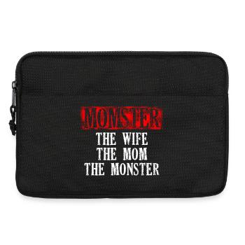 Monster The Wife The Mom Typography Design - Laptoptasche 13" - Schwarz - Vorne