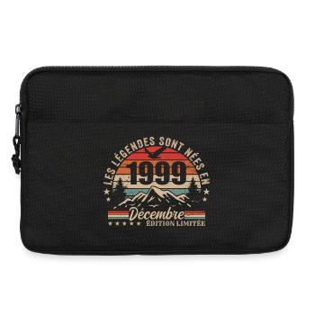 Retro Dezember 1999 – 26 Jahre Geschenk - Laptoptasche 13" - Schwarz - Vorne