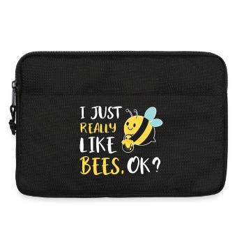 Fan de dessins animés Abeilles Mignonnes - Sacoche pour ordinateur portable 13 pouces - noir - Devant