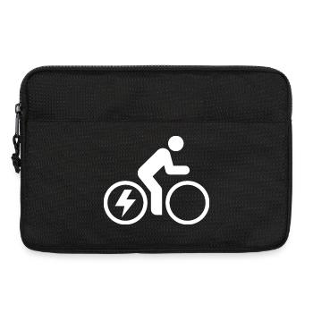 E-bike, e-biker, bike tour - Laptop bag 13" - black - Front