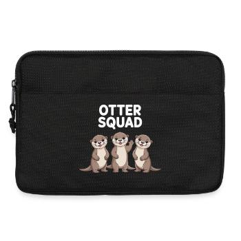 Otter Squad – Gruppen-Power - Laptoptasche 13" - Schwarz - Vorne