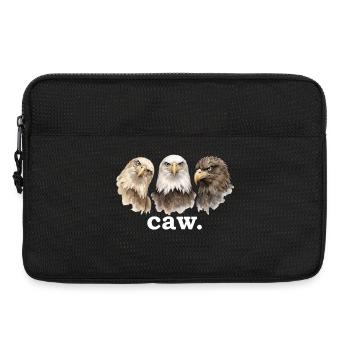 eagle croak funny eagle lover funny croak - Laptop bag 13" - black - Front