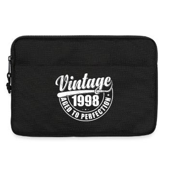 Birthday present 1998, vintage 1998, retro 1998 - Laptop bag 13" - black - Front