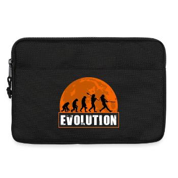 Baseball-Softball-Evolution Lustige Spieler-Geschenkkunst - Laptoptasche 13" - Schwarz - Vorne