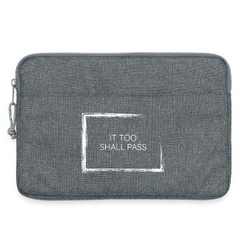 Auch sie wird minimalistisches Weisheitszitat T-Wear bestehen - Laptoptasche 13" - Grau meliert - Vorne