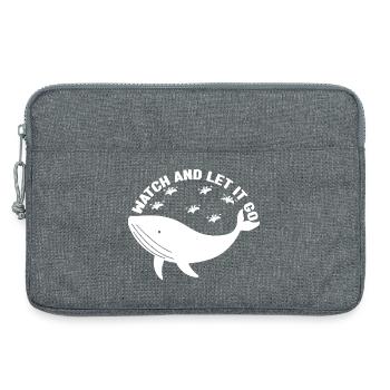 Watch And Let It Go Whales Aquarist Whale - Laptoptasche 13" - Grau meliert - Vorne