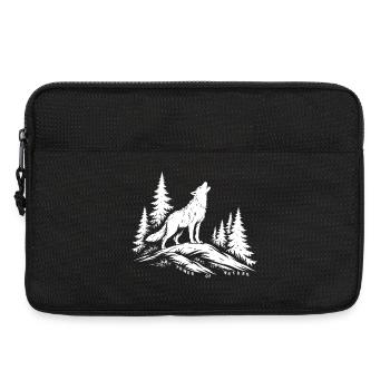 Power Wolf und Natur - Laptoptasche 13" - Schwarz - Vorne