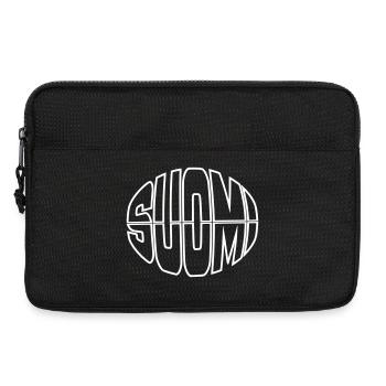Suomi - Finland Line Art Lettering - Laptop bag 13" - black - Front