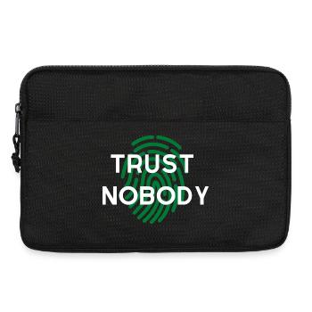 WIDM - Trust nobody. - Laptop bag 13" - black - Front