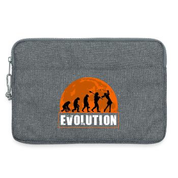 Entwicklung der Golfmädchen-Geschenk-Golfspielerin - Laptoptasche 13" - Grau meliert - Vorne