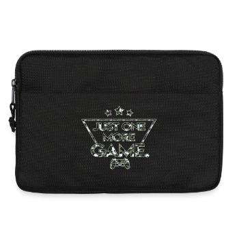 Just_one_more_game_-_camouflage_black_white - Laptoptasche 13" - Schwarz - Vorne