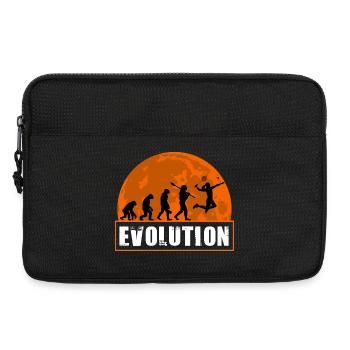 Badminton Evolution Player Retro Moon Sport - Sacoche pour ordinateur portable 13 pouces - noir - Devant