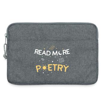 Read More Poetry Book Lover Quote - Laptoptasche 13" - Grau meliert - Vorne