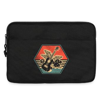 Hawaiian Ukulele Uke Retro Vintage - Laptoptasche 13" - Schwarz - Vorne