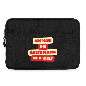 Best Mom in the World – Baby & Kids Shirt - Laptop bag 13" - black - Front
