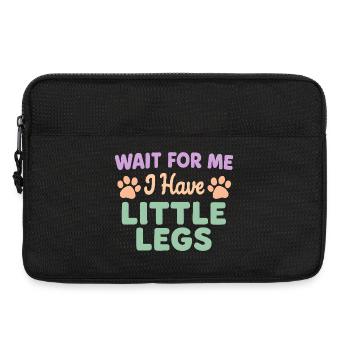 Le chien dit Humour Mème Humour, Drôle, petites jambes drôles - Sacoche pour ordinateur portable 13 pouces - noir - Devant
