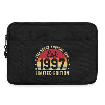 29ème anniversaire - Cadeau Vintage 1997 - Sacoche pour ordinateur portable 13 pouces - noir - Devant