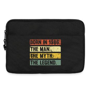 Geboren 1986: Der Mann Mythos Legende - Laptoptasche 13" - Schwarz - Vorne