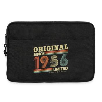 Cadeau d’anniversaire original vintage de 1956 - Sacoche pour ordinateur portable 13 pouces - noir - Devant