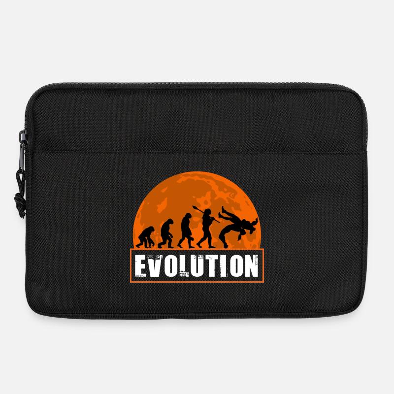 Wrestling Evolution Funny Combat Sports Grappling - Laptop bag 13" - black