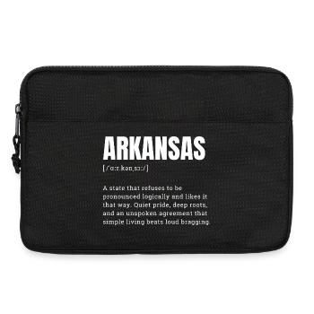Fierté de l’État de l’Arkansas Bold - Sacoche pour ordinateur portable 13 pouces - noir - Devant