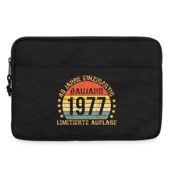 49. Geburtstag Mann Frau 49 Jahre 1977 Geburtstags - Laptoptasche 13" - Schwarz - Vorne