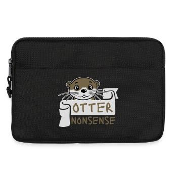Otter Nonsense Lustig Wortspiel Otter Liebe Spruch - Laptoptasche 13" - Schwarz - Vorne