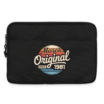 Legendary since march 1981 - Laptop bag 13" - black - Front
