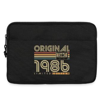 Original 1986 Jahrgang Vintage Geburtstag Geschenk - Laptoptasche 13" - Schwarz - Vorne