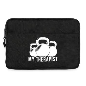My Therapist Kettlebell Fun GYM Fitness - Laptop bag 13" - black - Front