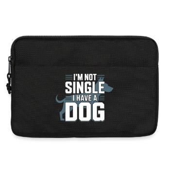 I'm Not Single – I Have a Dog - Laptop bag 13" - black - Front