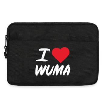 I Love Wuma – Bad Dürkheim Wurstmarkt & Pfalz - Laptoptasche 13" - Schwarz - Vorne
