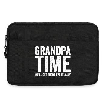 Grandpa time, we'll make it! Funny - Laptop bag 13" - black - Front
